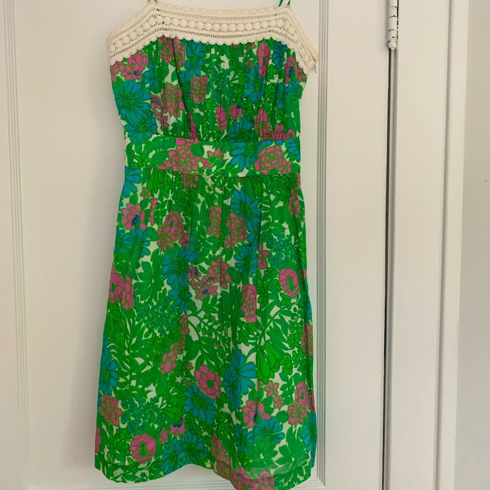Milly cotton floral dress size 2